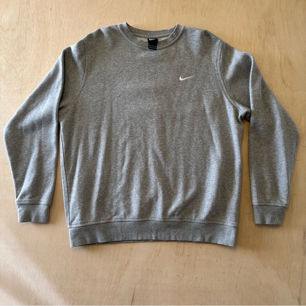 Nike Men's Classic Gray Crewneck Sweater